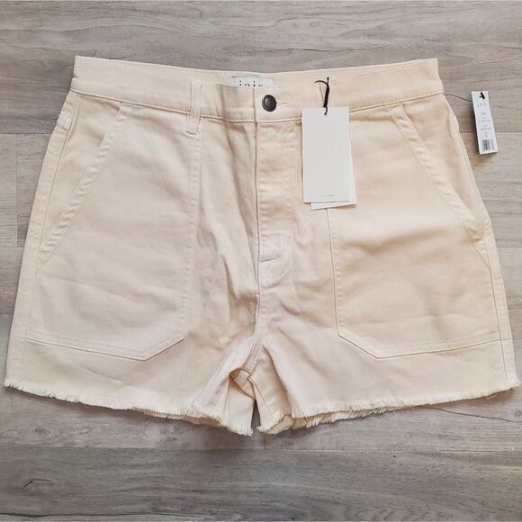 Joie Womens Hauser Frayed Raw Hem High Waisted Jean Shorts - Picture 3 of 7